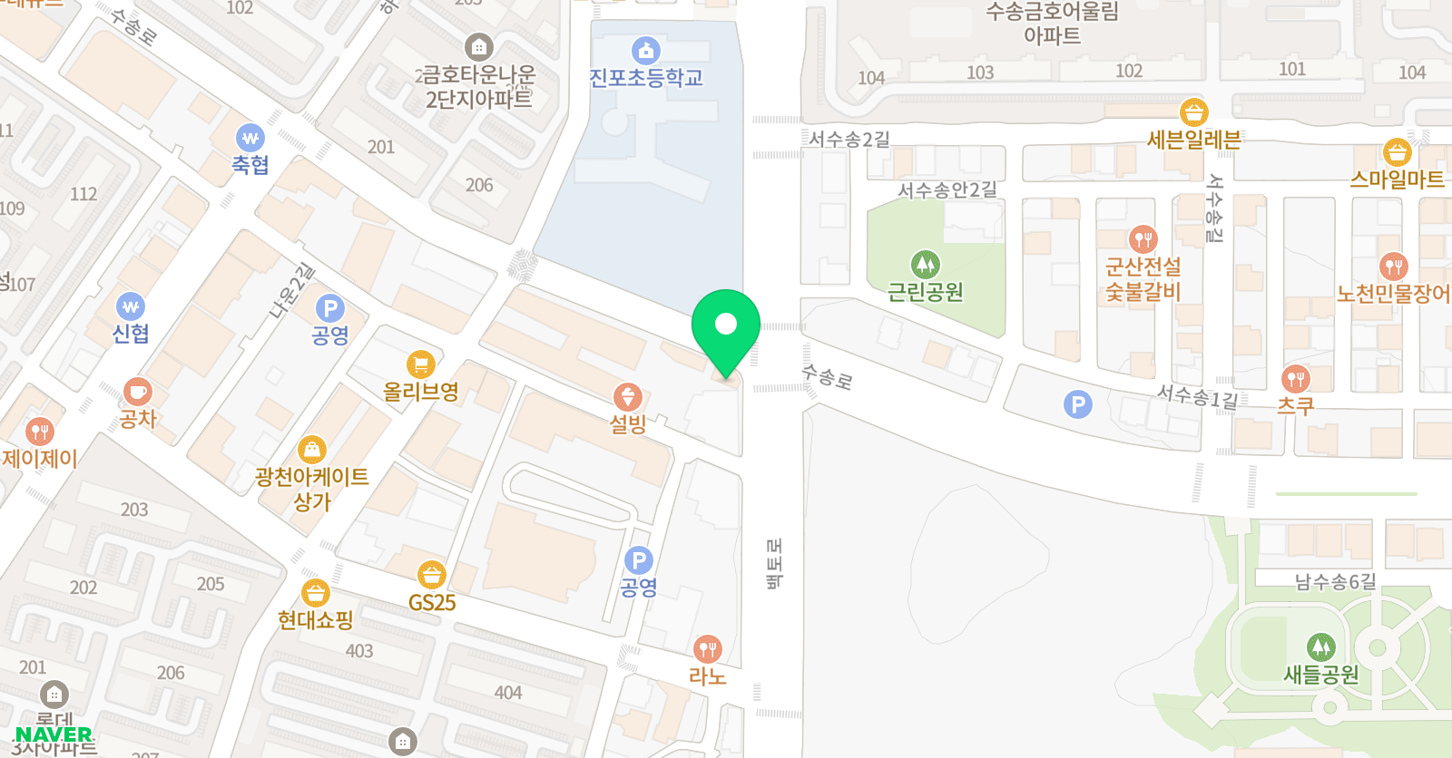 아이엠야누스 미술학원 재학생관 위치