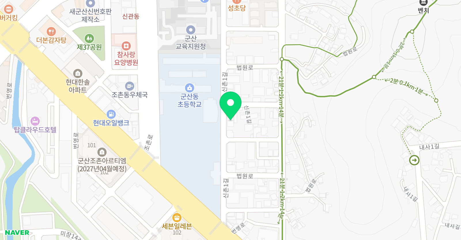 뮤엠영어 동초영어교습소 위치