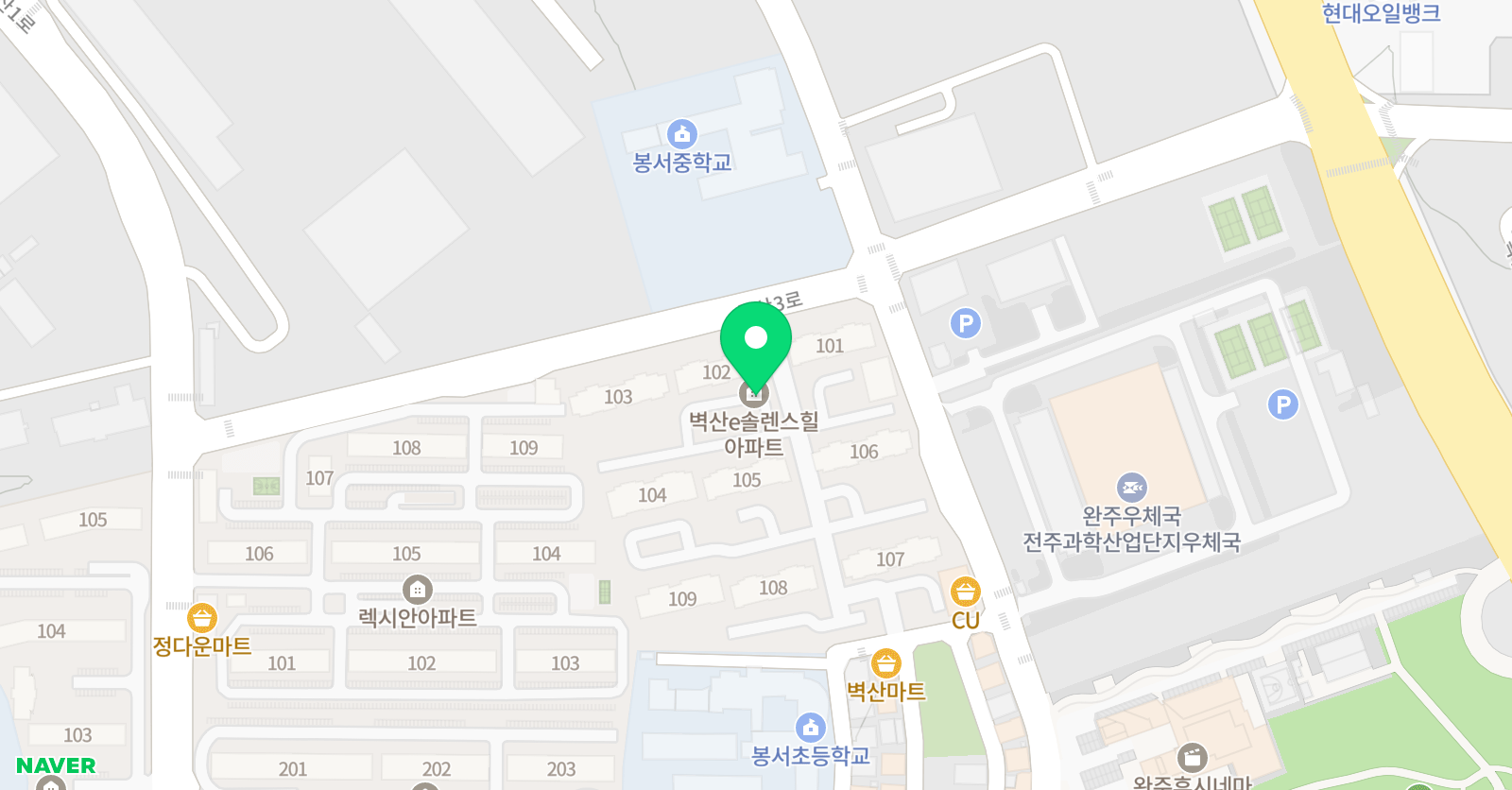 아소비 완주벽산점 위치