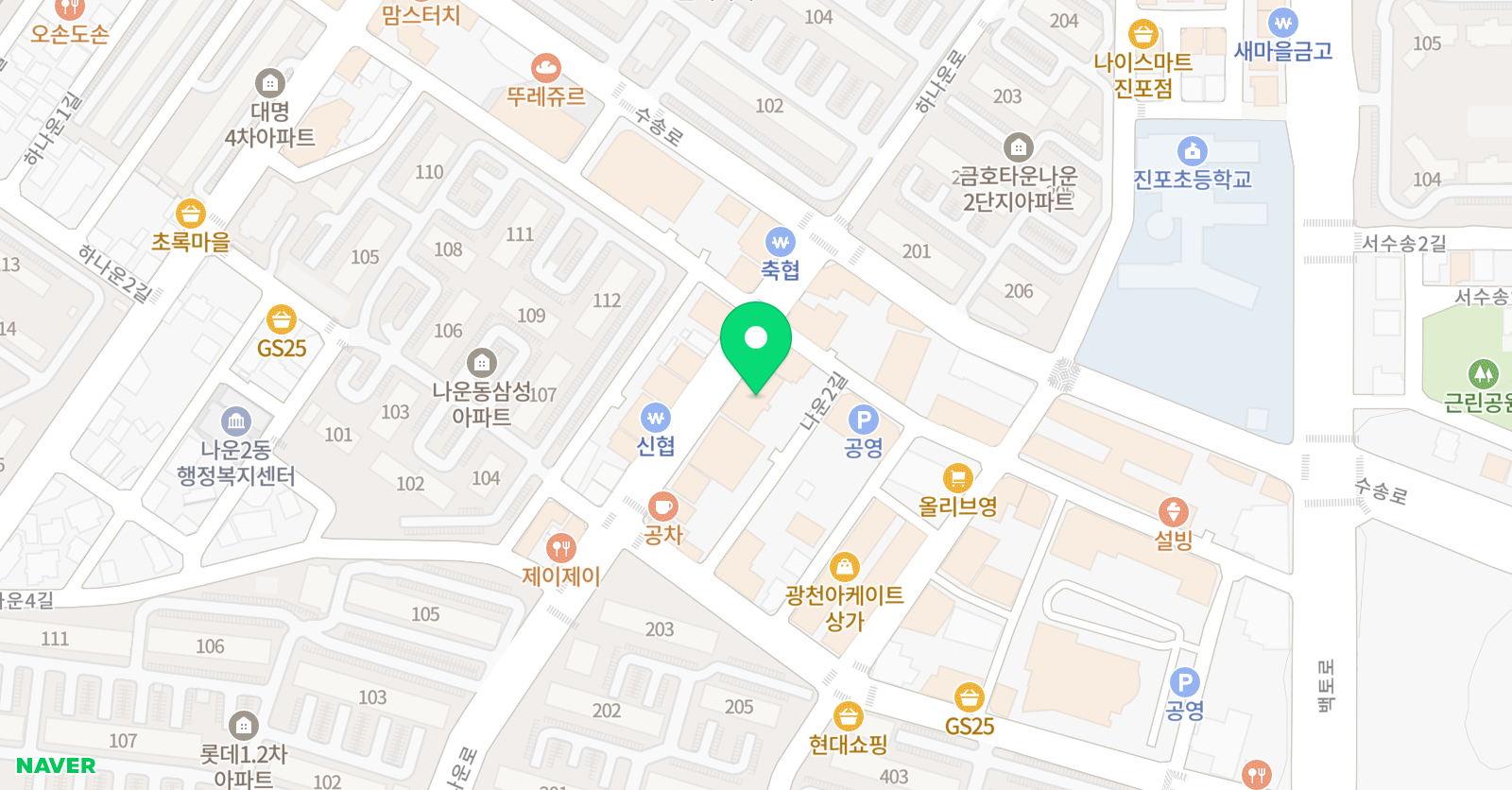 배티처 외국어학원 위치