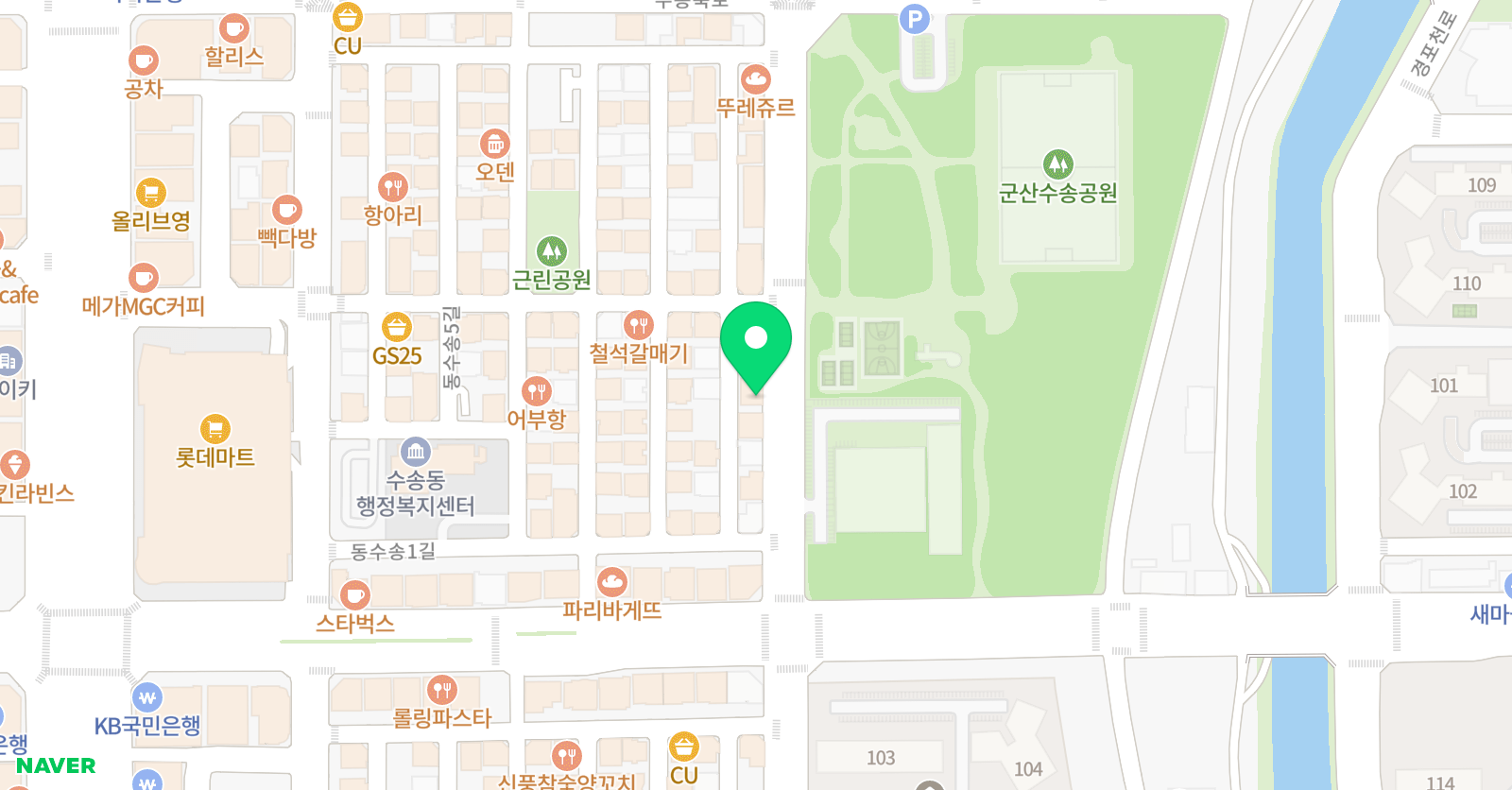 김웅영어 위치