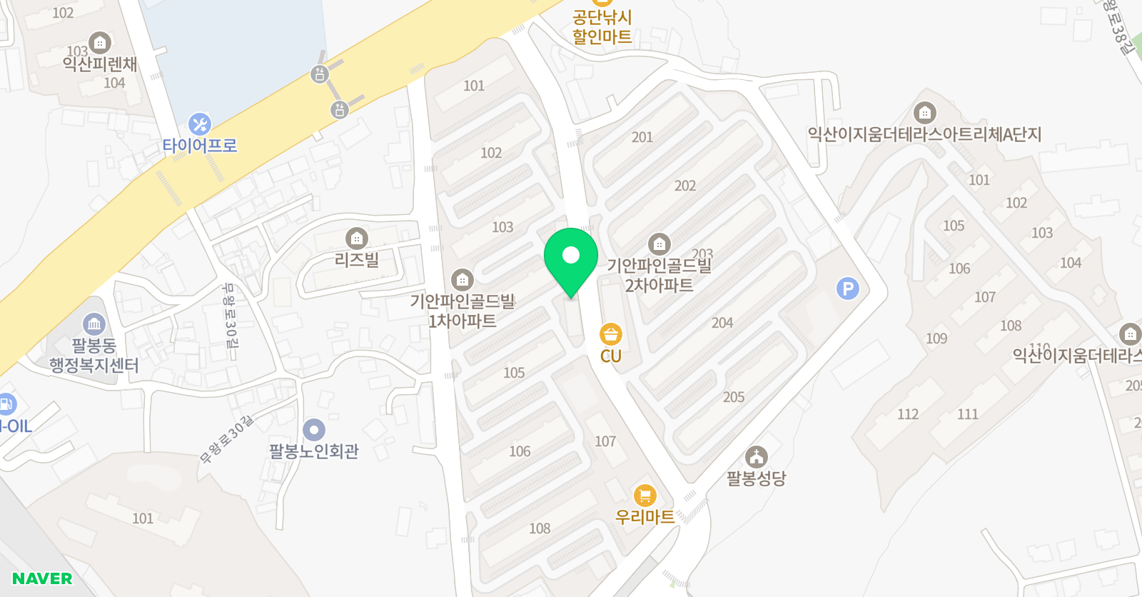 윤선생 IGSE 팔봉다성 학원 위치