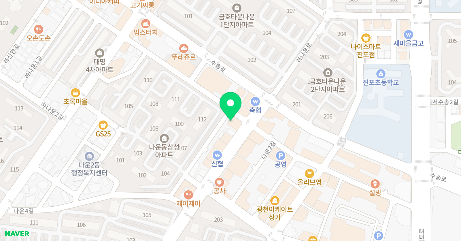 군산정통 중국어전문학원 위치