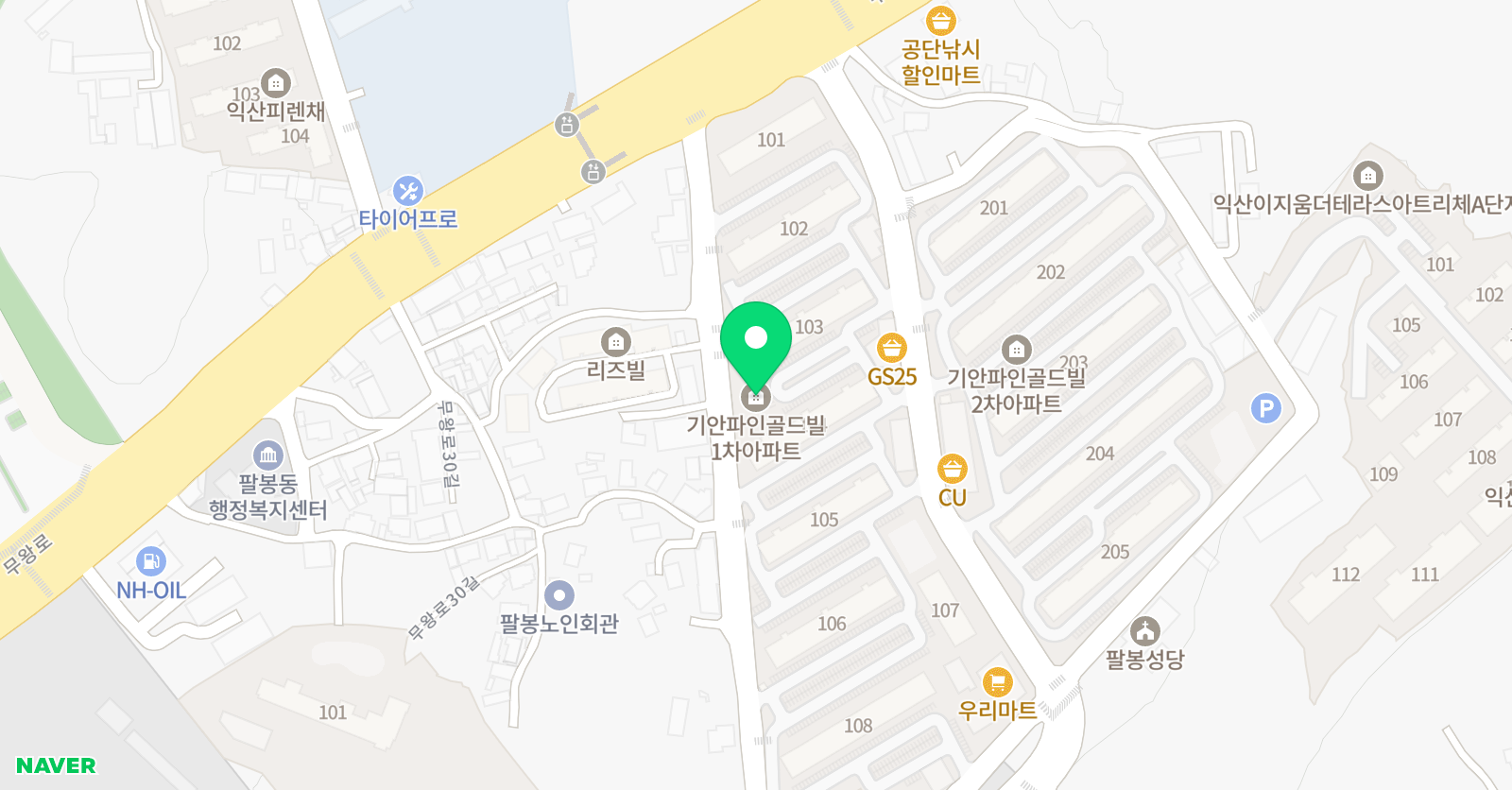 아소비 아소비 학원 익산팔봉기안점 위치