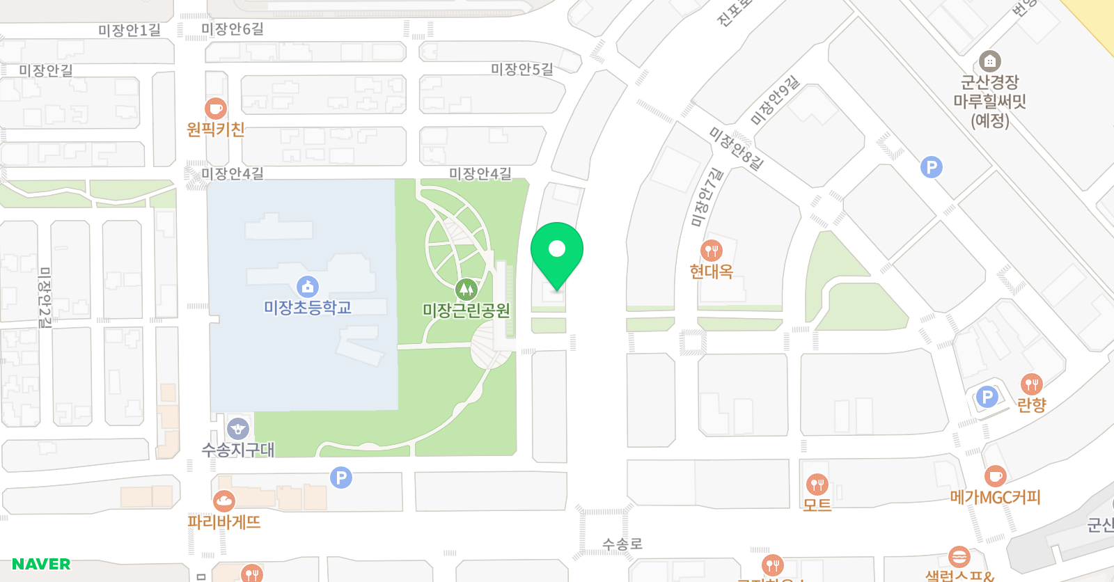 골드 영어학원 위치