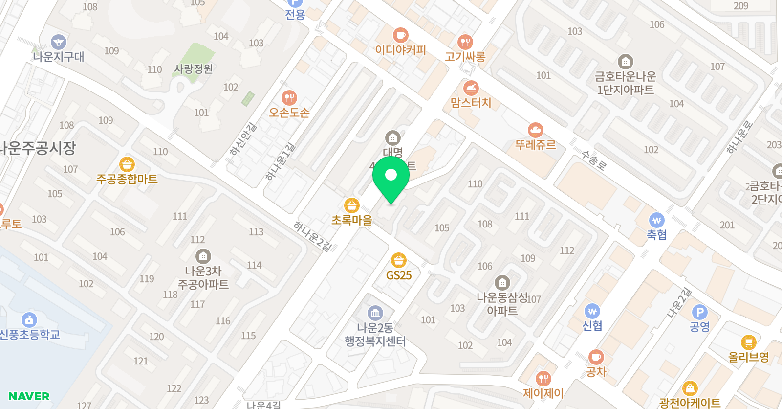 메종드 피아노 위치