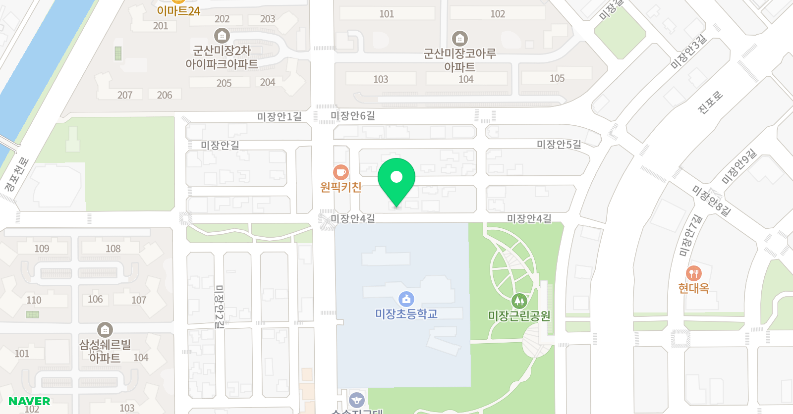비끄아트 비끄아트 군산미장점 위치