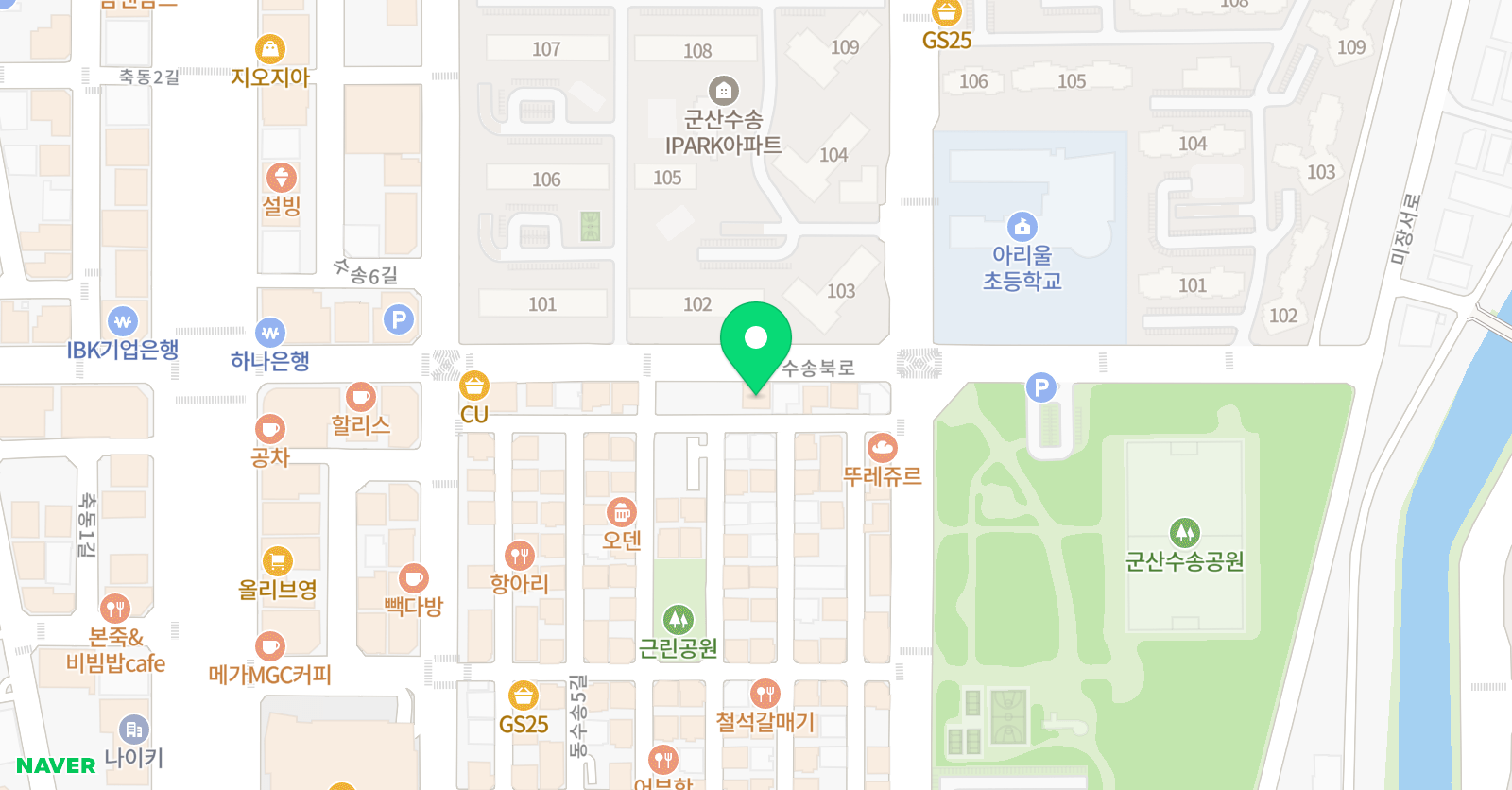 라니영어 위치