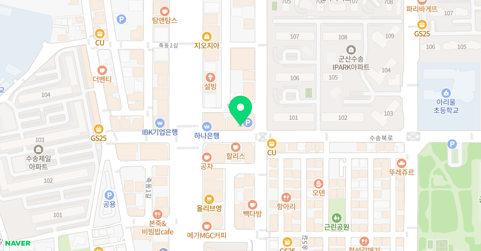 YBM ECC 군산 위치