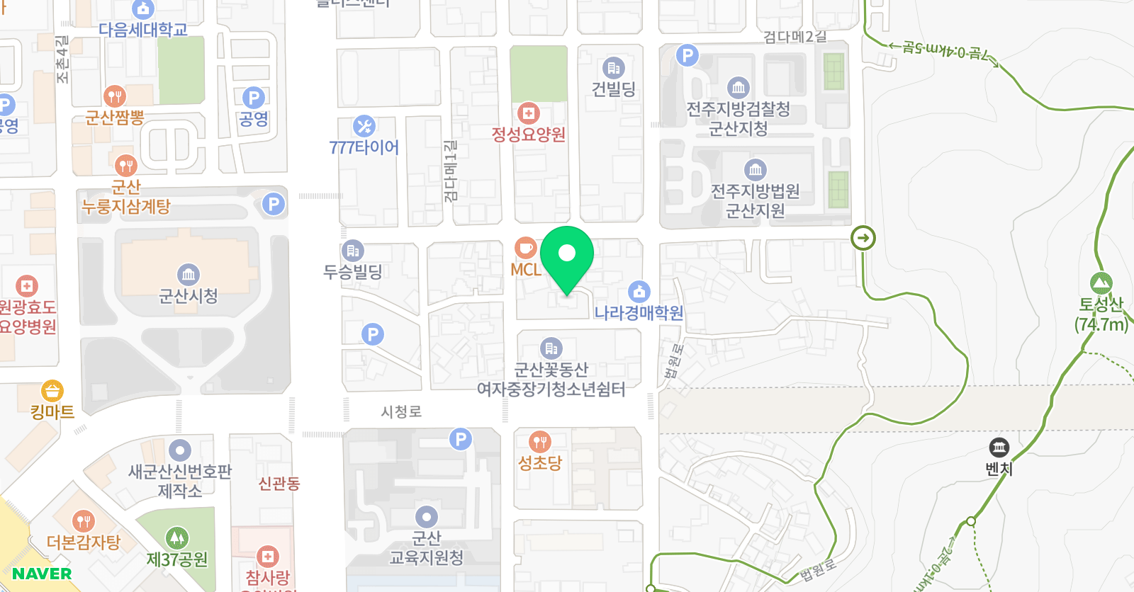 솔루니 군산홈스쿨 위치