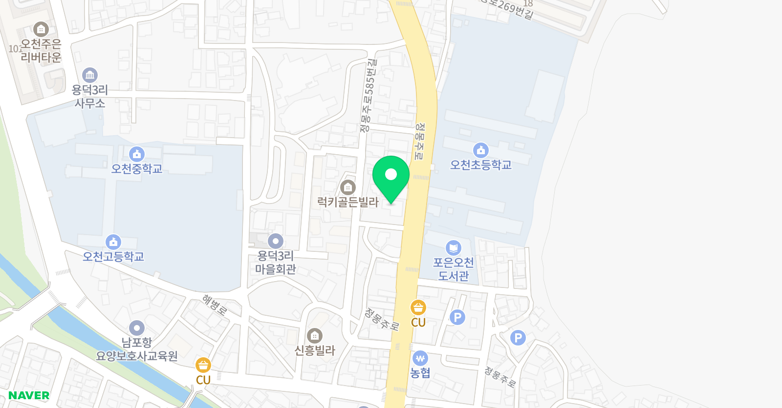 바른마음 태권도 위치