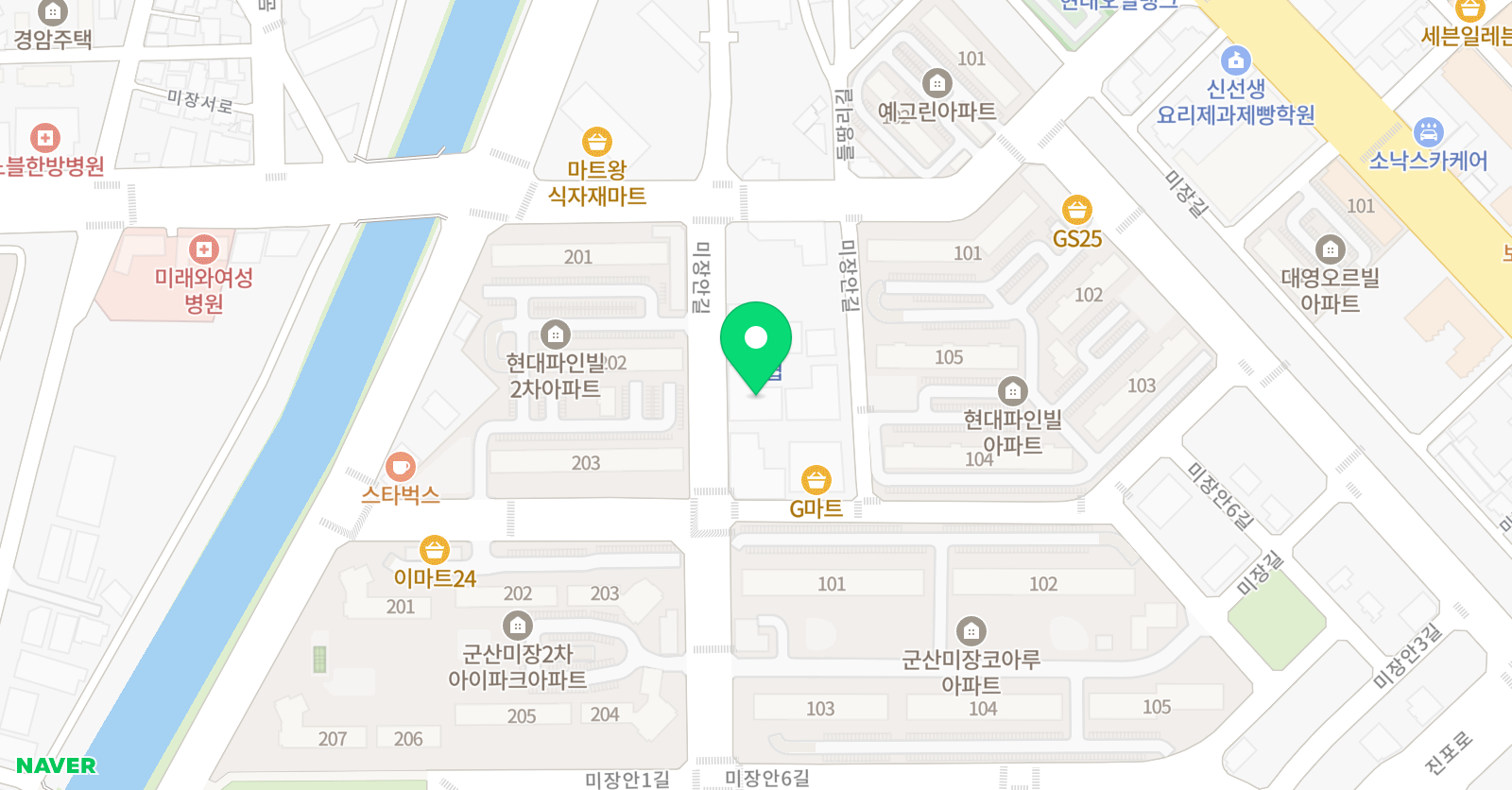 한체대석사 태권도&비트점프줄넘기 위치