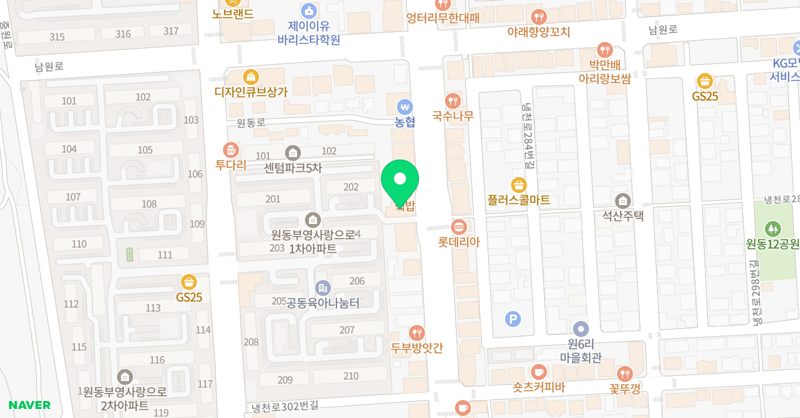 오천 매쓰홀릭 수학학원 위치
