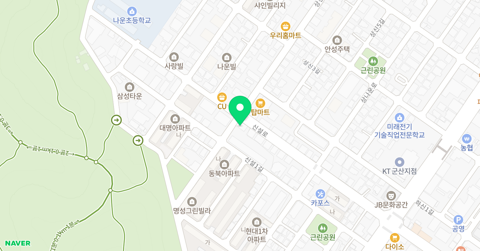 잉글리쉬무무 나운 제3 학습관 위치