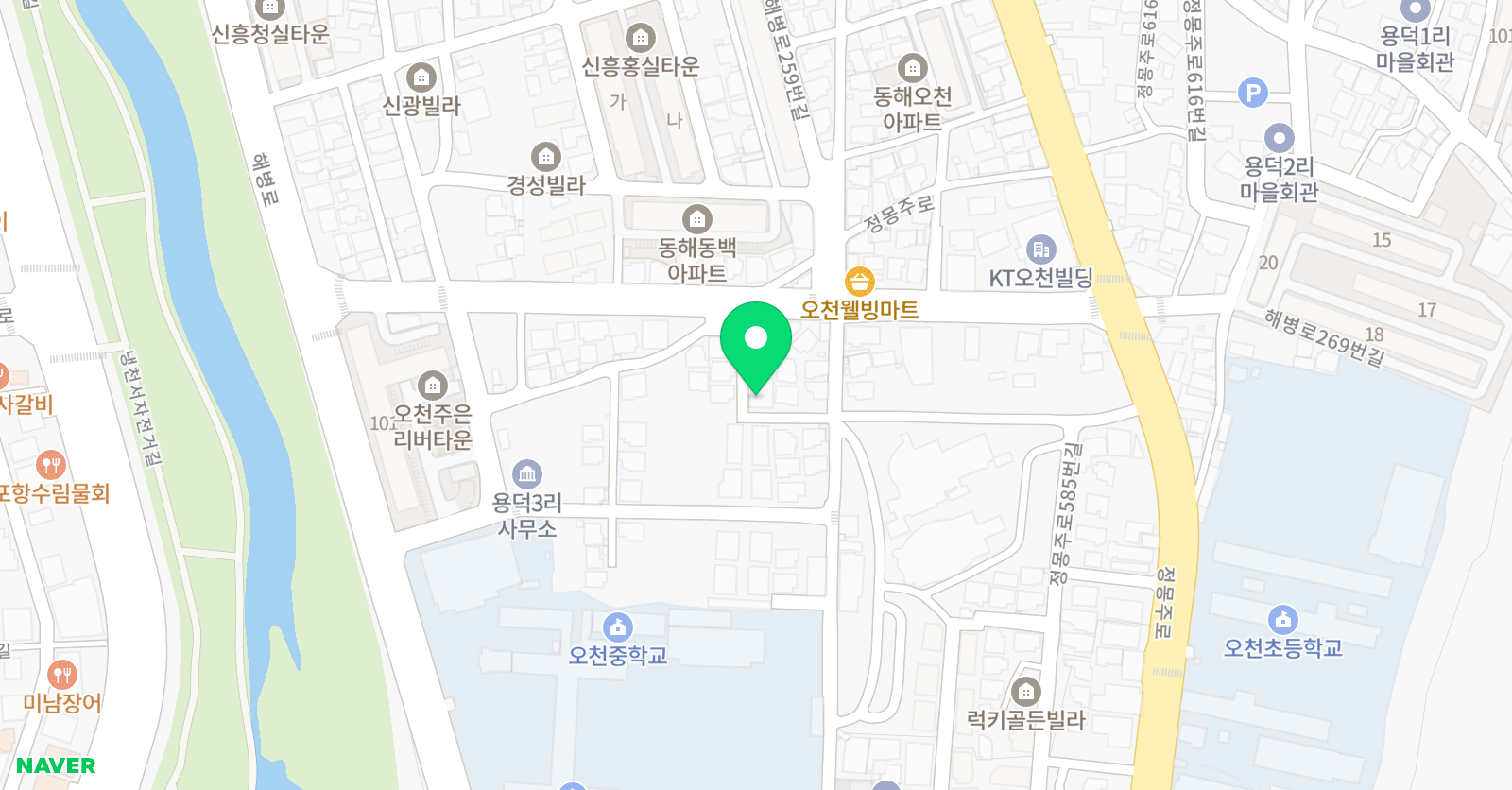 오천디딤돌 입시학원 위치