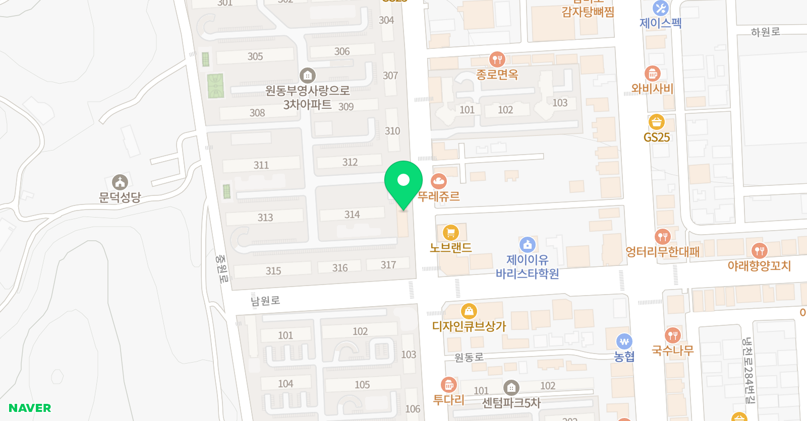 원탑학원 위치