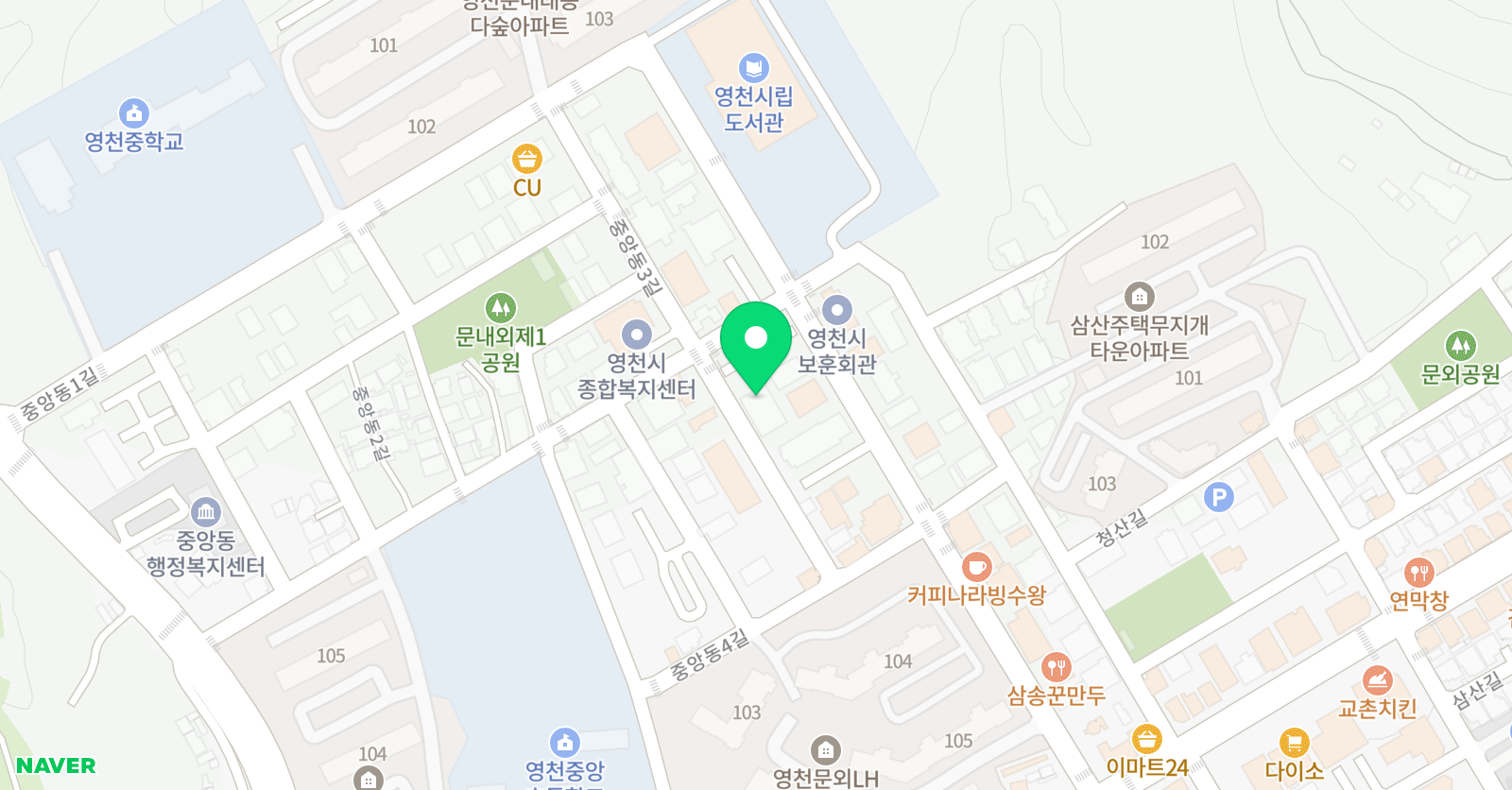 수봄 학원 위치