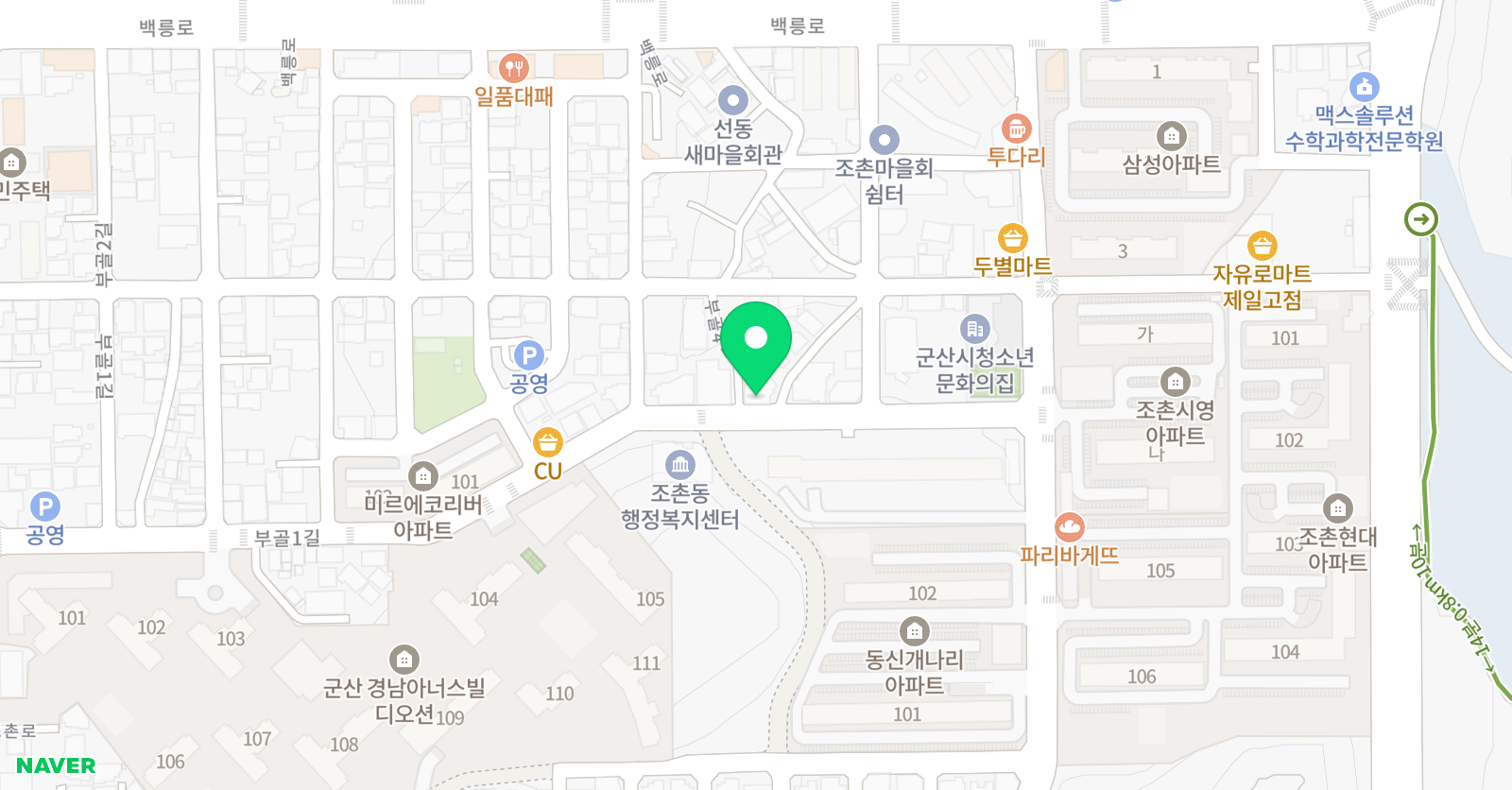 소망 학원 위치