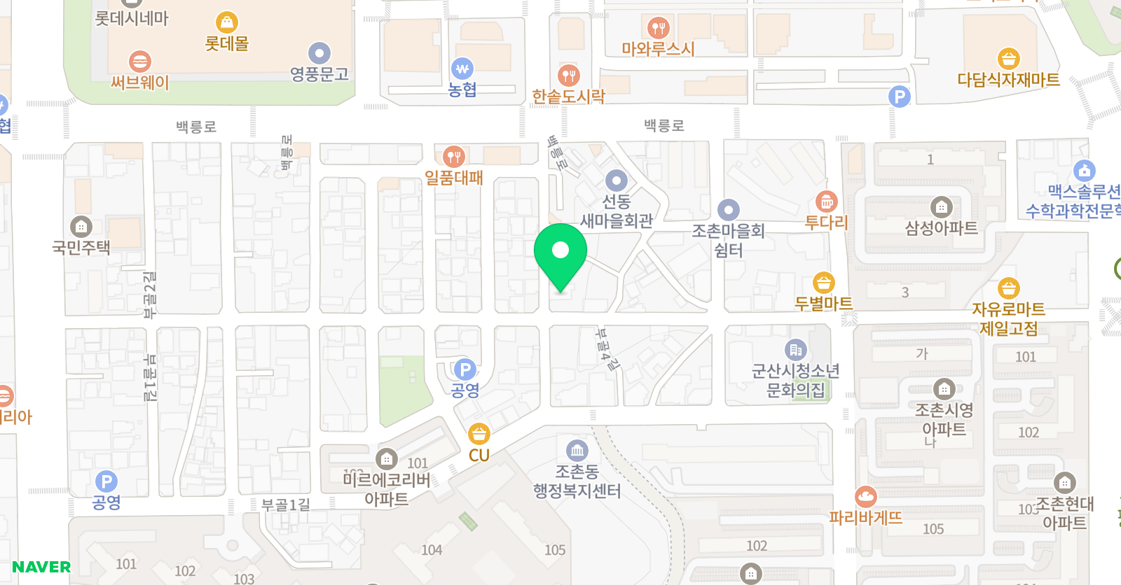 YBM ECC 디오션어학원 위치