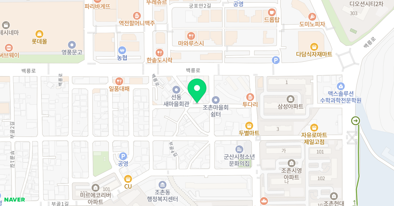 매쓰프로 수학전문학원 위치