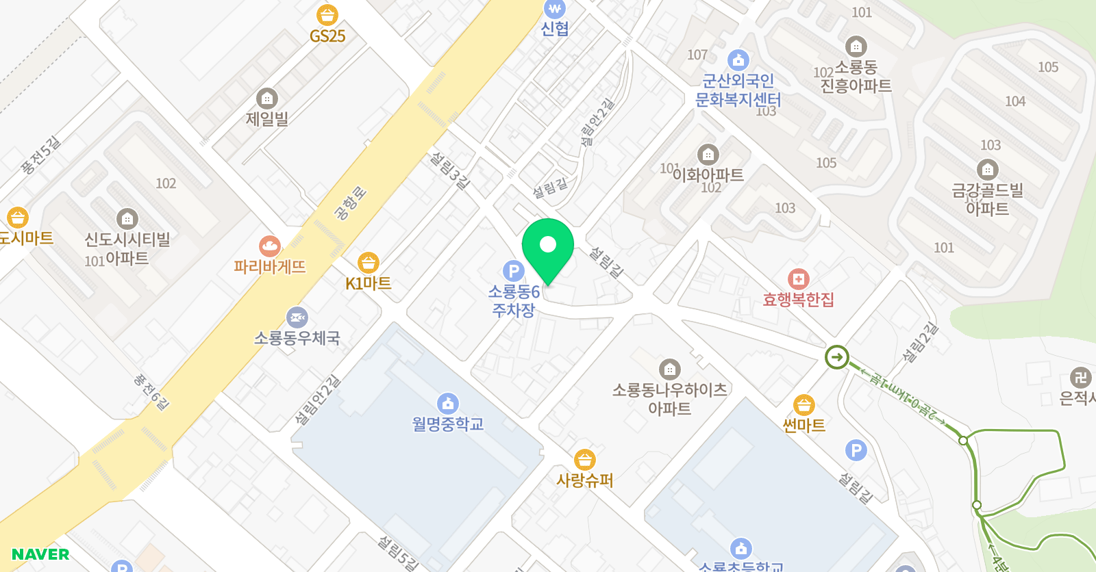 화가손 미술학원 위치