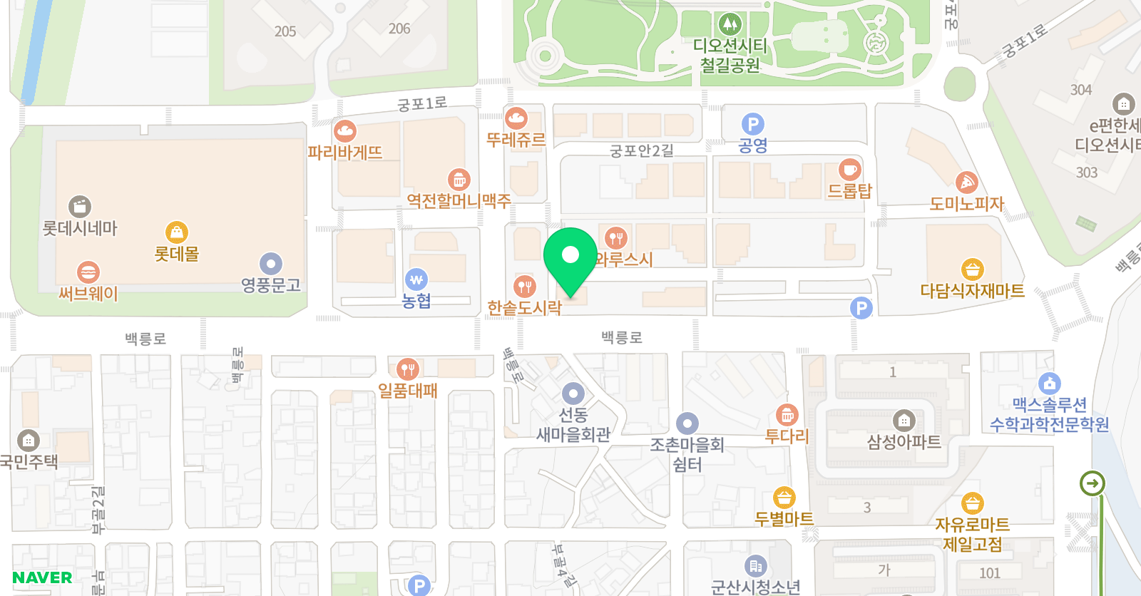 디아트허브 미술학원 위치