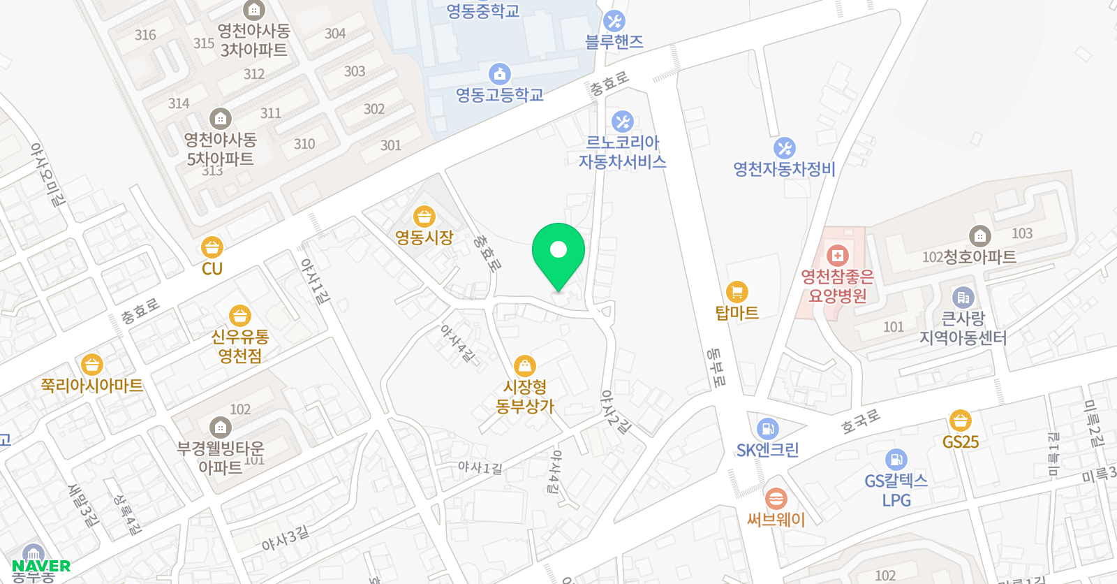 M댄스 필라테스아카데미 위치