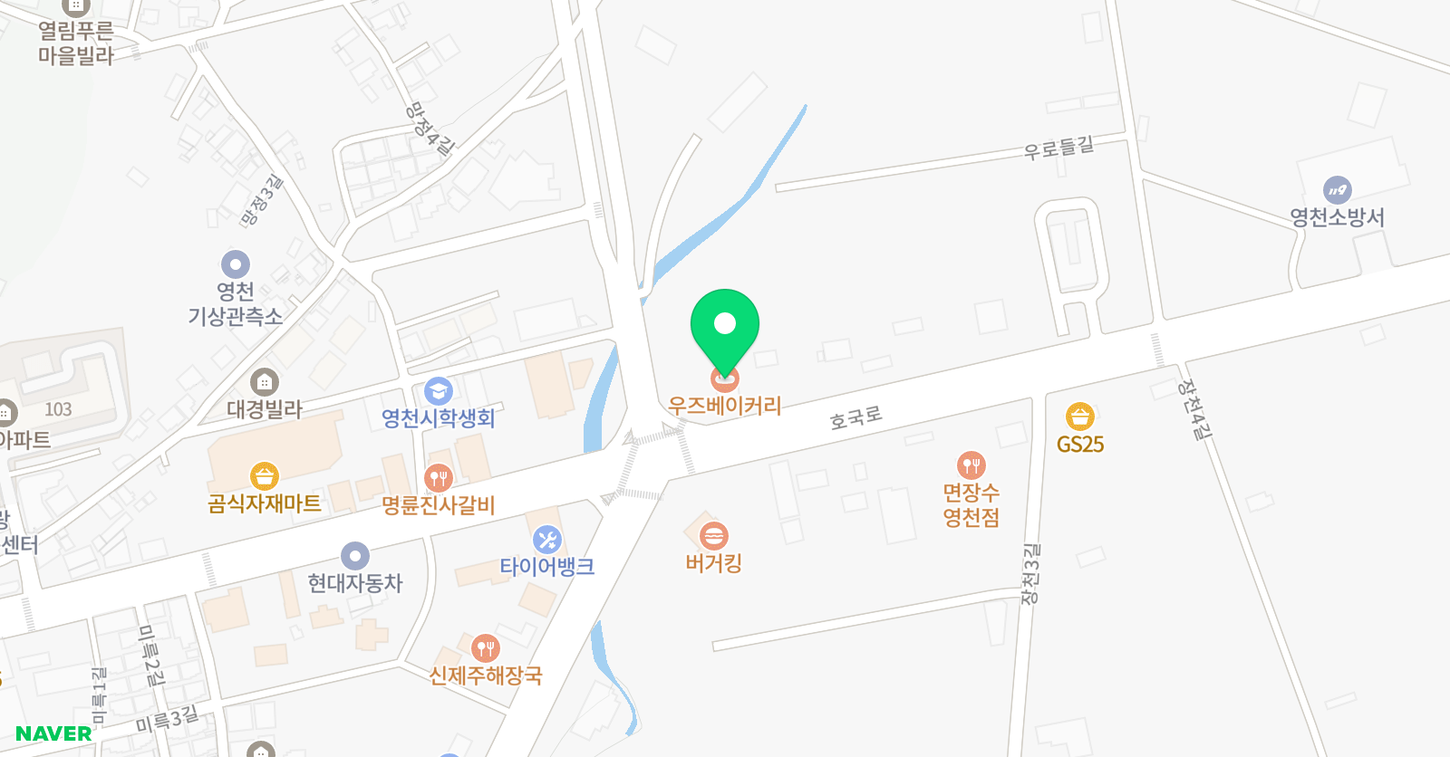 정상 어학원 영천분원 위치