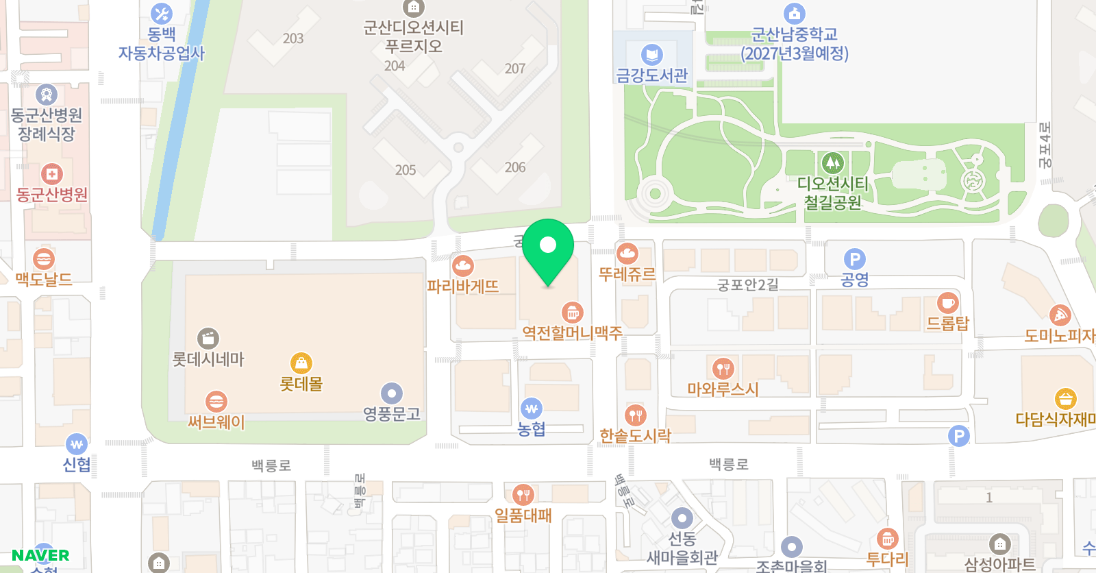 더청담 수학학원 위치