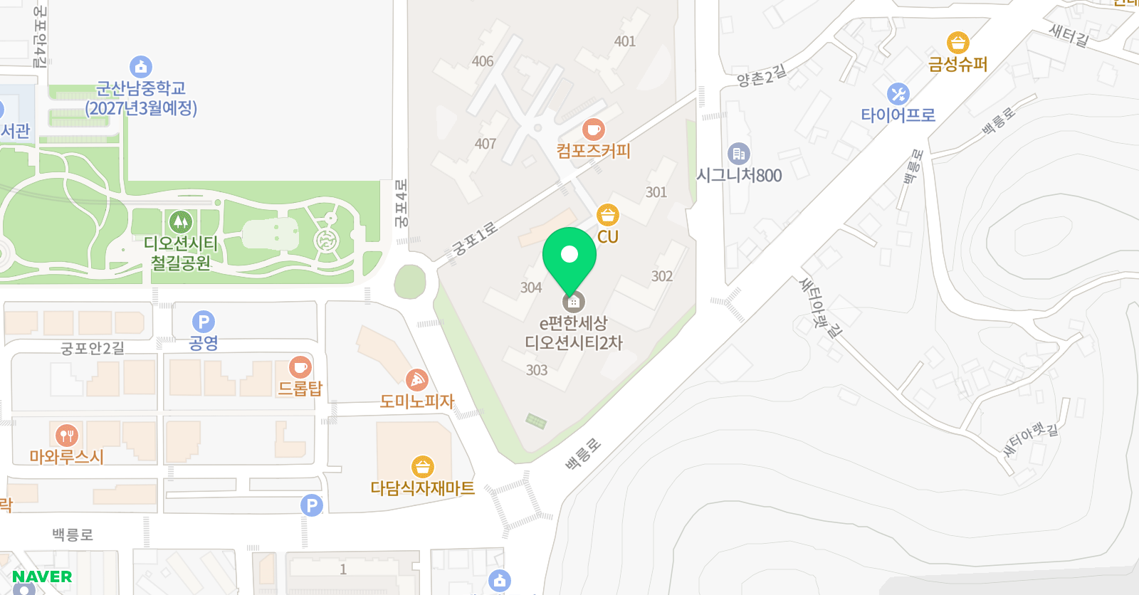 수학공간 학원 위치