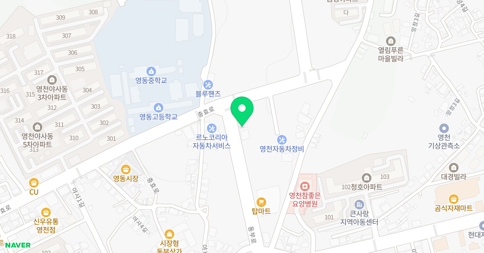 아트퀸즈 댄스학원 위치