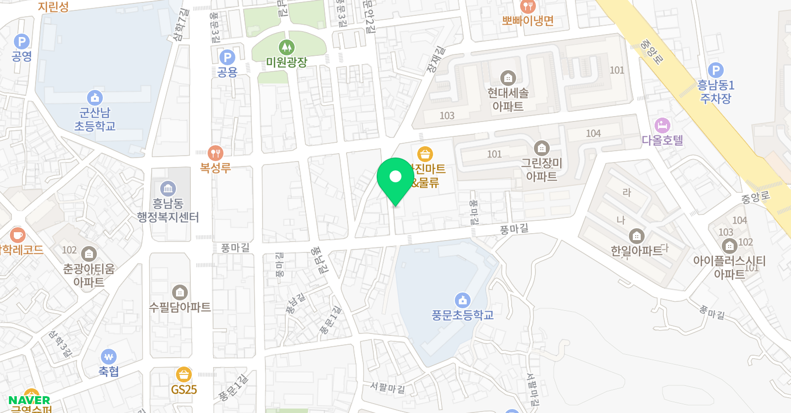 한국 태권도장 위치