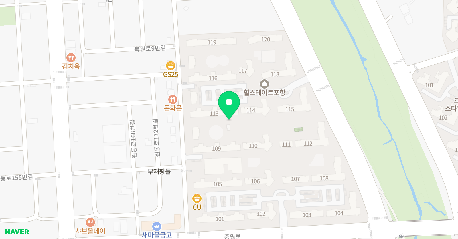 링키영어 오천힐스테이트점 위치