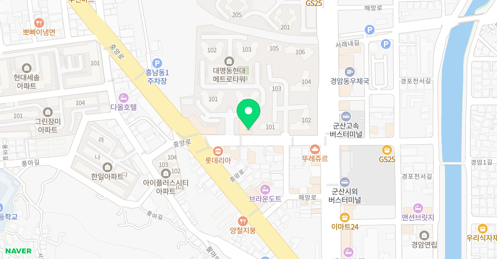 윤선생 우리집앞영어교실 군산대명캠퍼스 위치