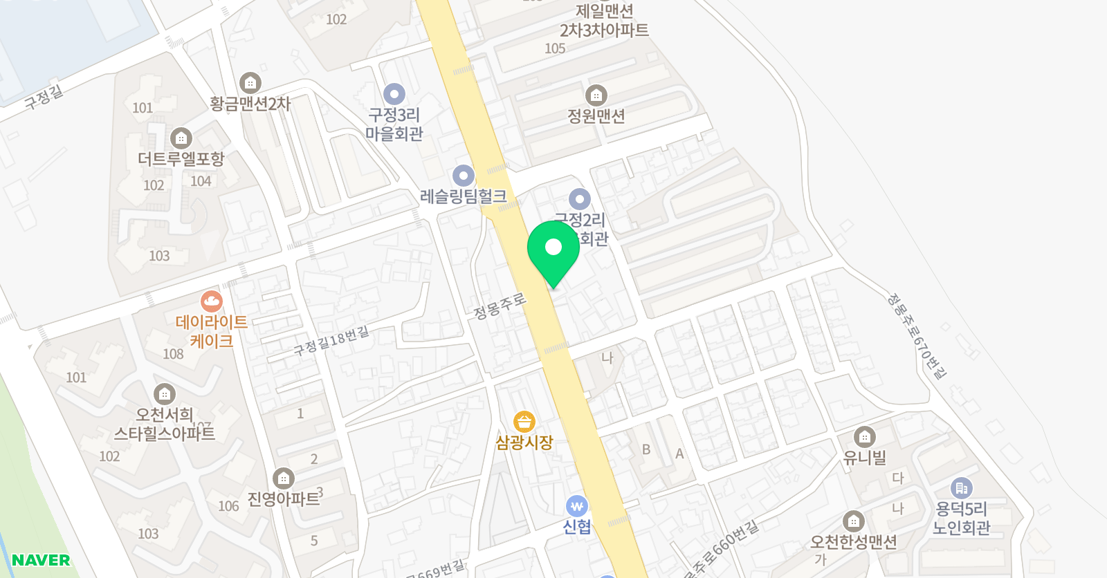 한양 무용학원 위치