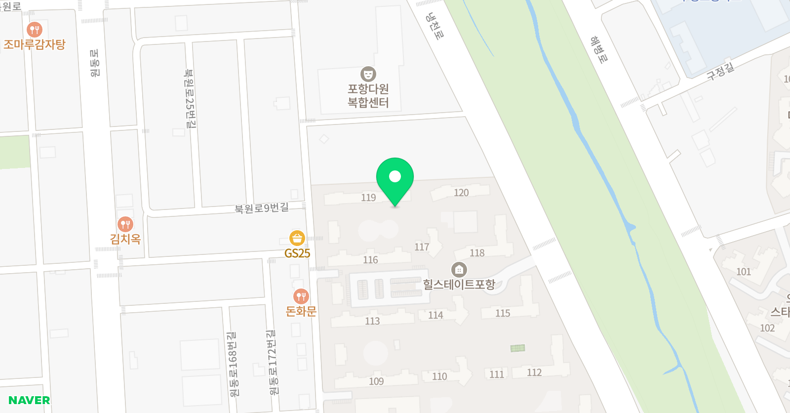 기탄 사고력교실 힐스테이트포항점 위치