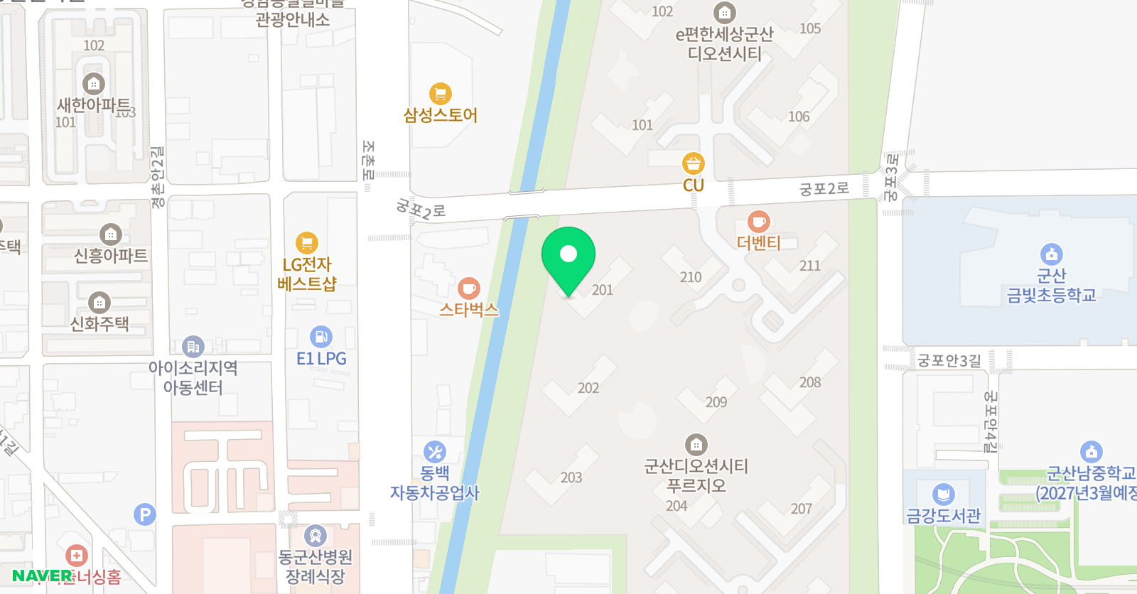 푸르지오 공부방 위치