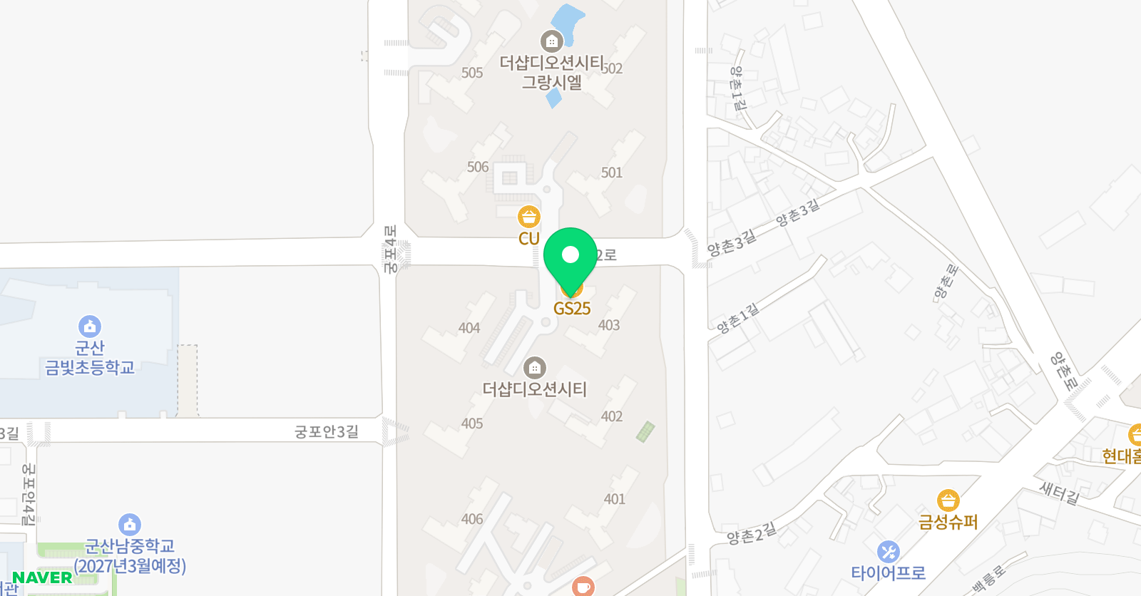 더샵라라 피아노학원 위치