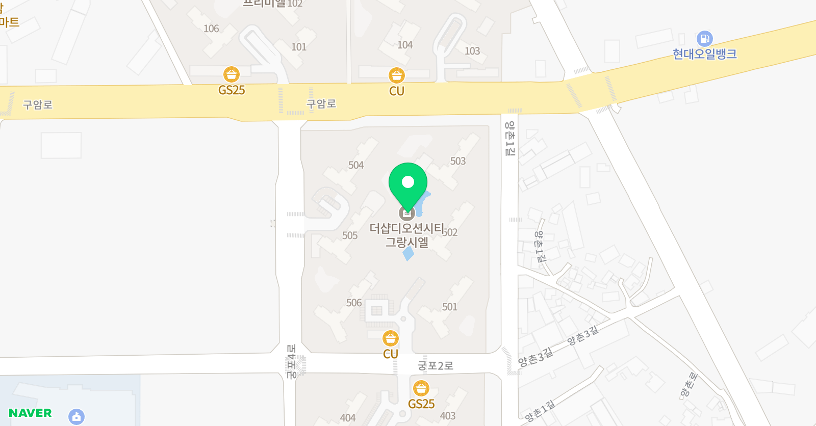 아소비 군산더샵그랑시엘점 위치