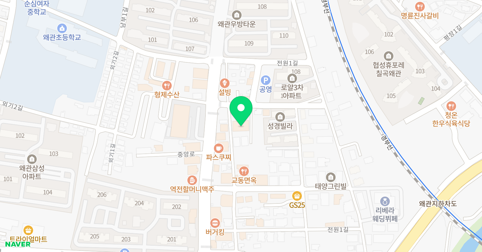 서원 수학.전과목학원 위치