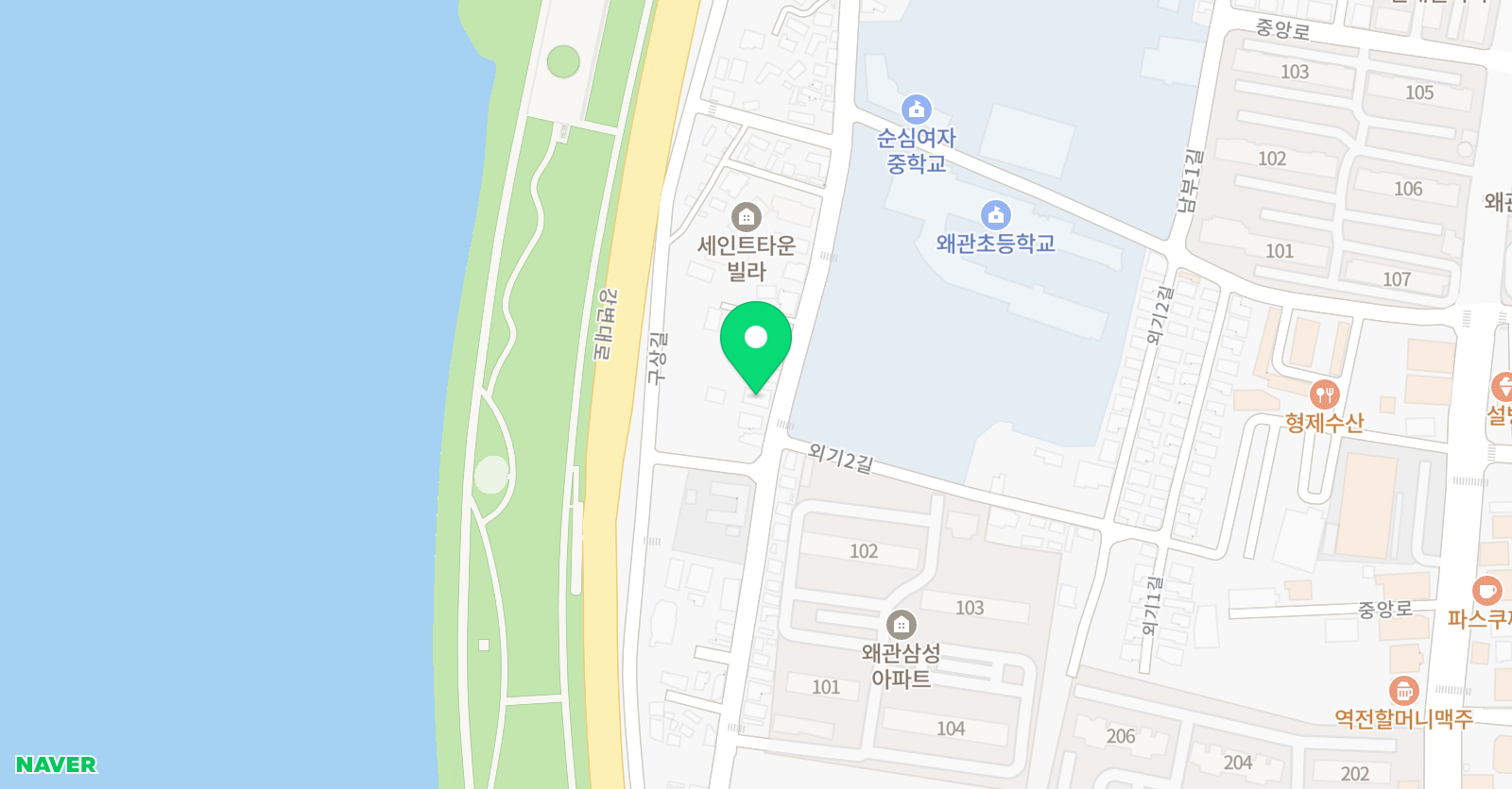 몬스터매스 왜관학원 위치