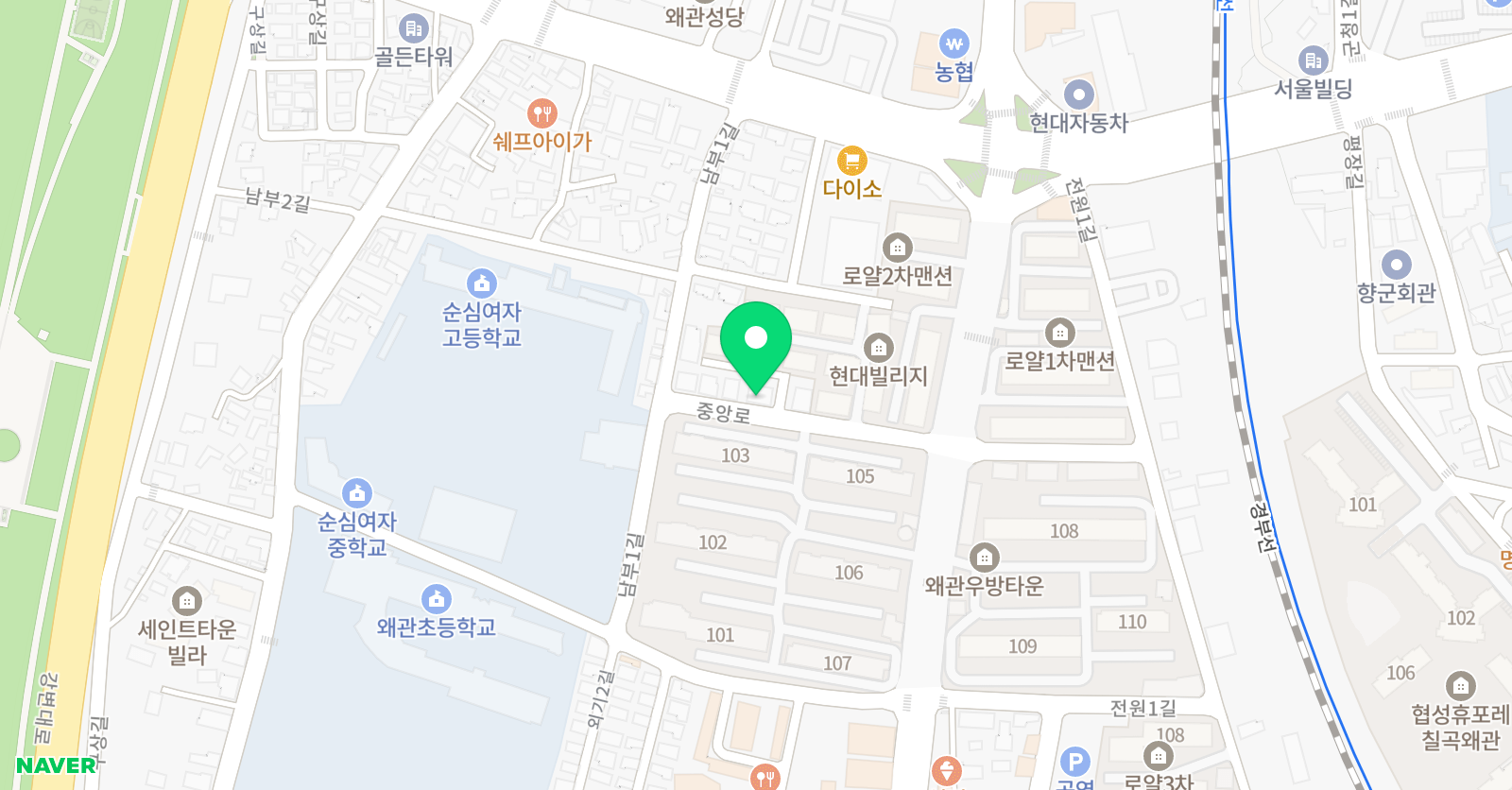 별이빛나는 미술학원 위치