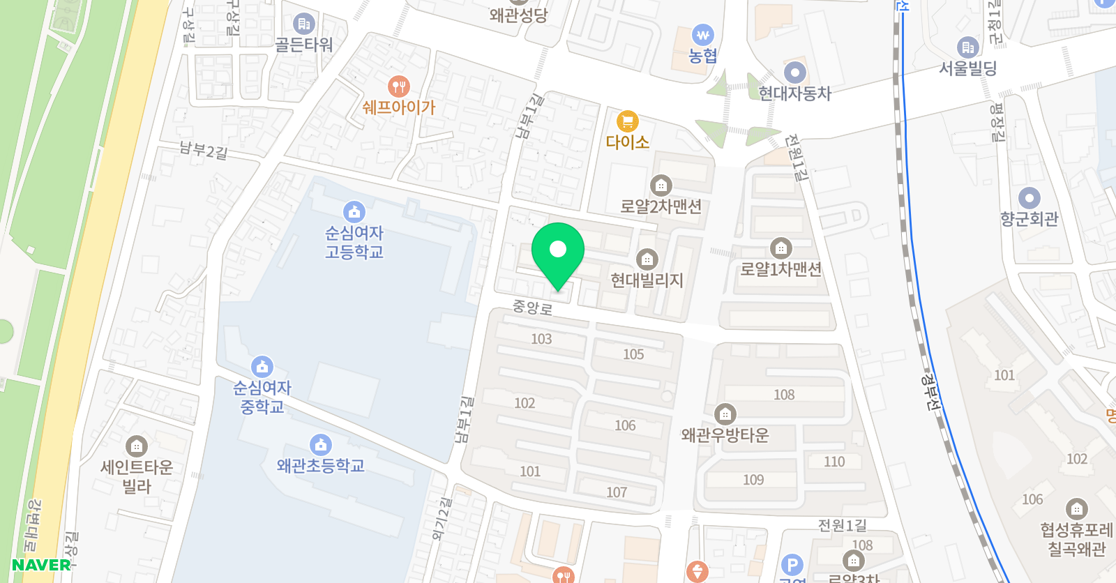 효성 필탑학원 위치