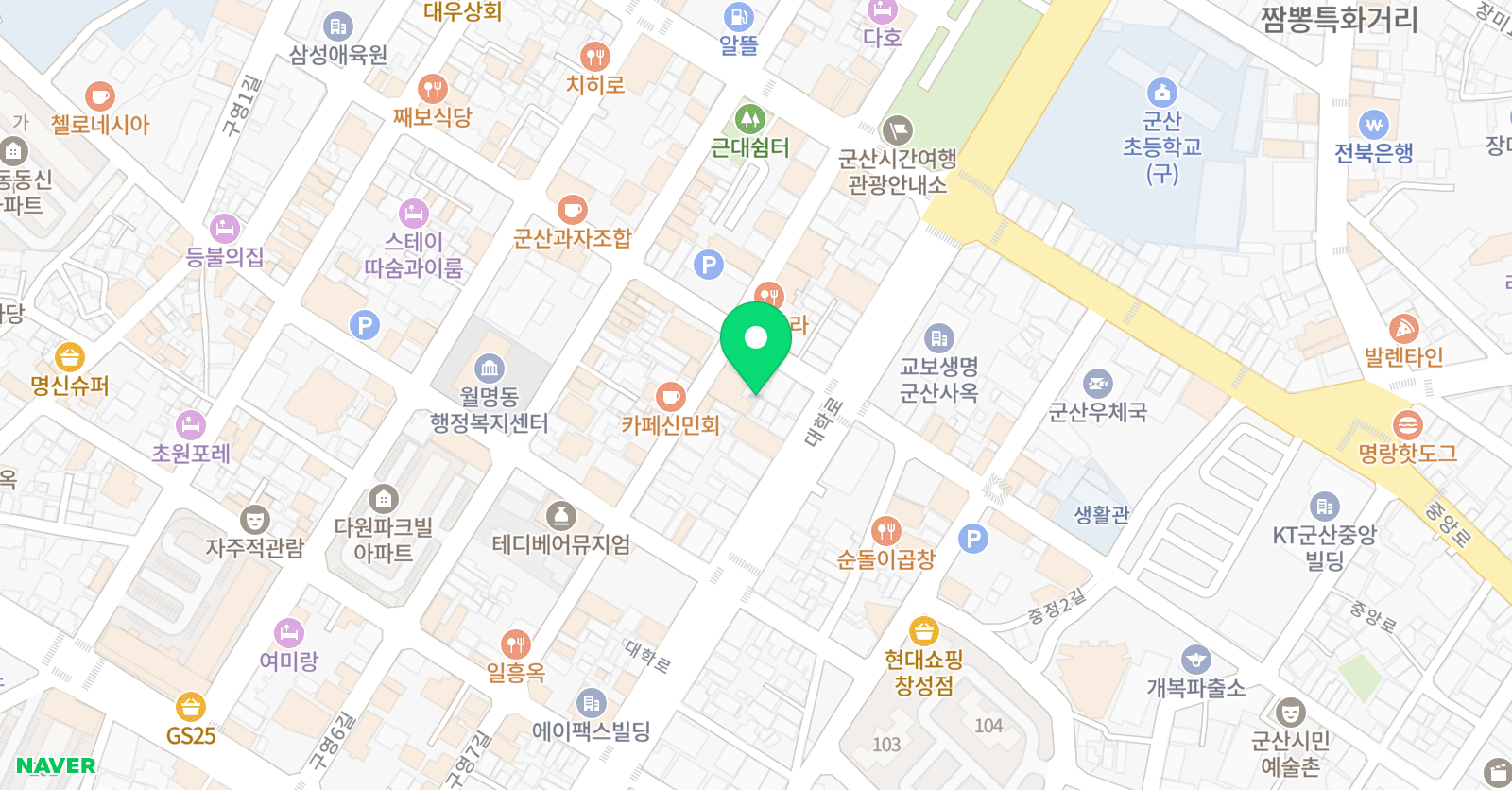 국악놀이터 쉼 위치