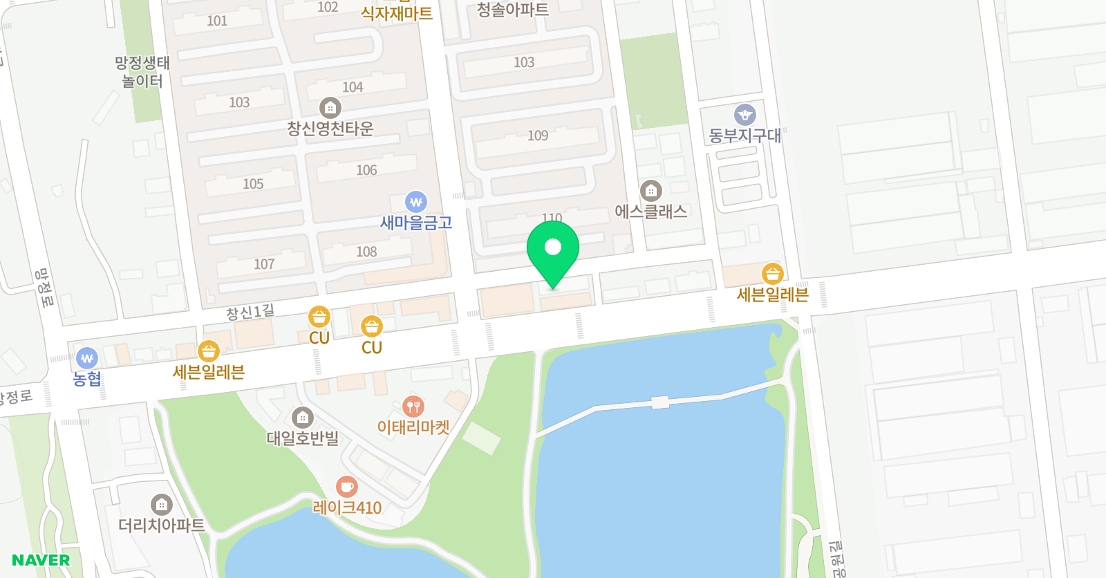 송이 미술피아노학원 위치