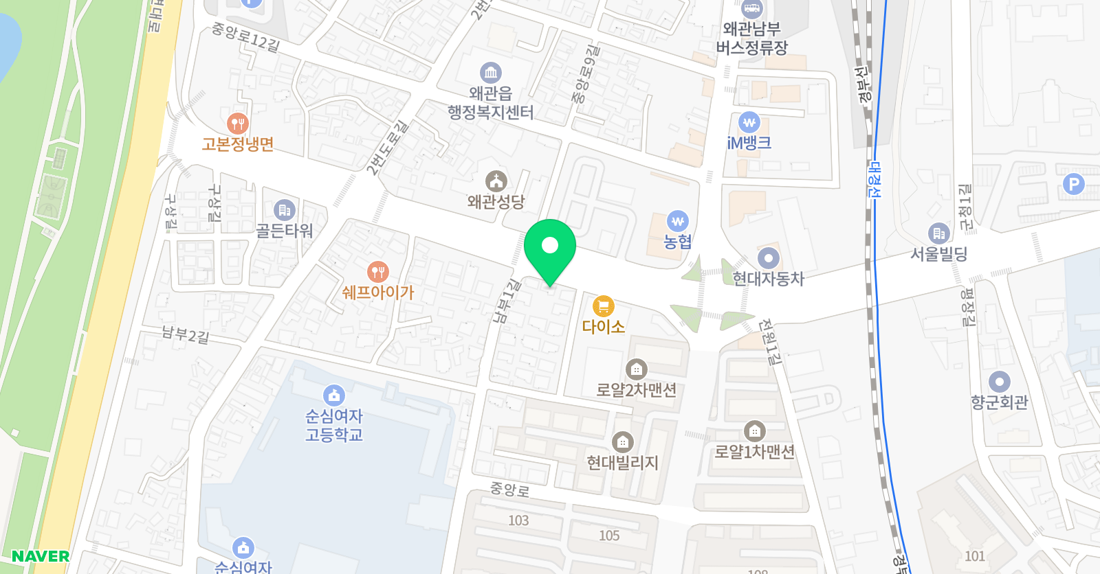 오즈 영어학원 위치