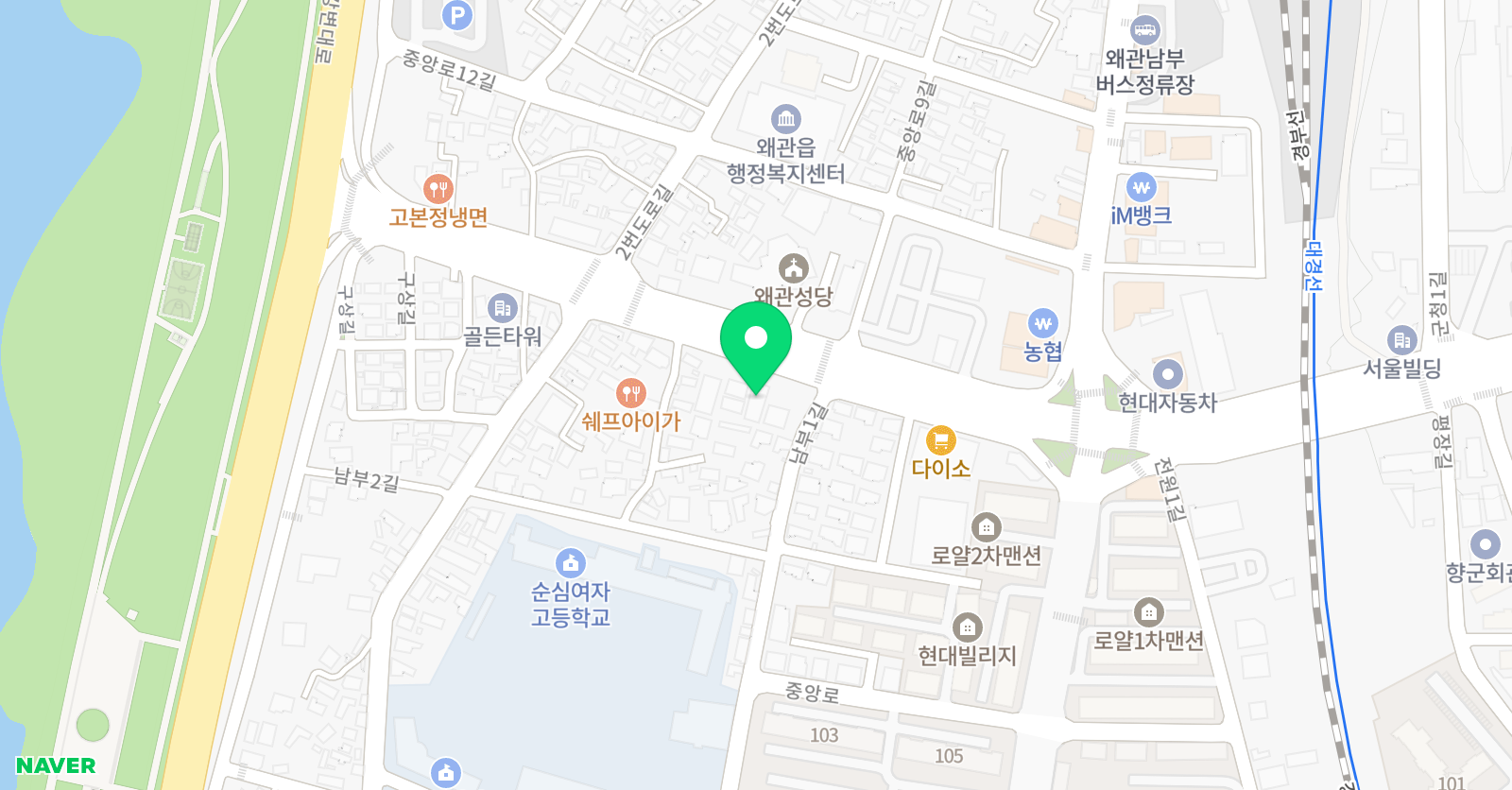 바람소리해솔 태권도 위치