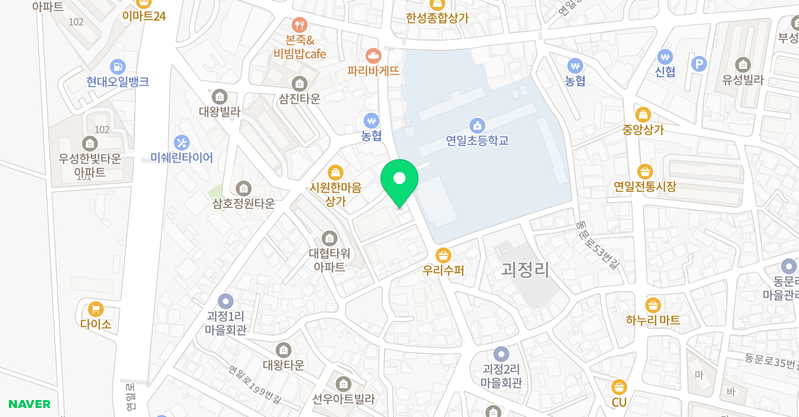 푸르넷 박쌤학원 위치