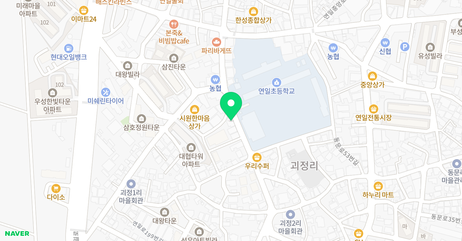 연일소리엘 음악학원 위치