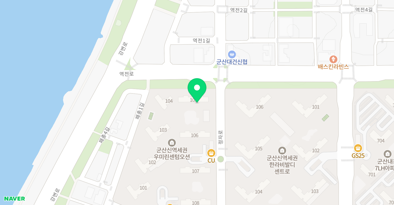스마트해법수학 우미린부부점 위치